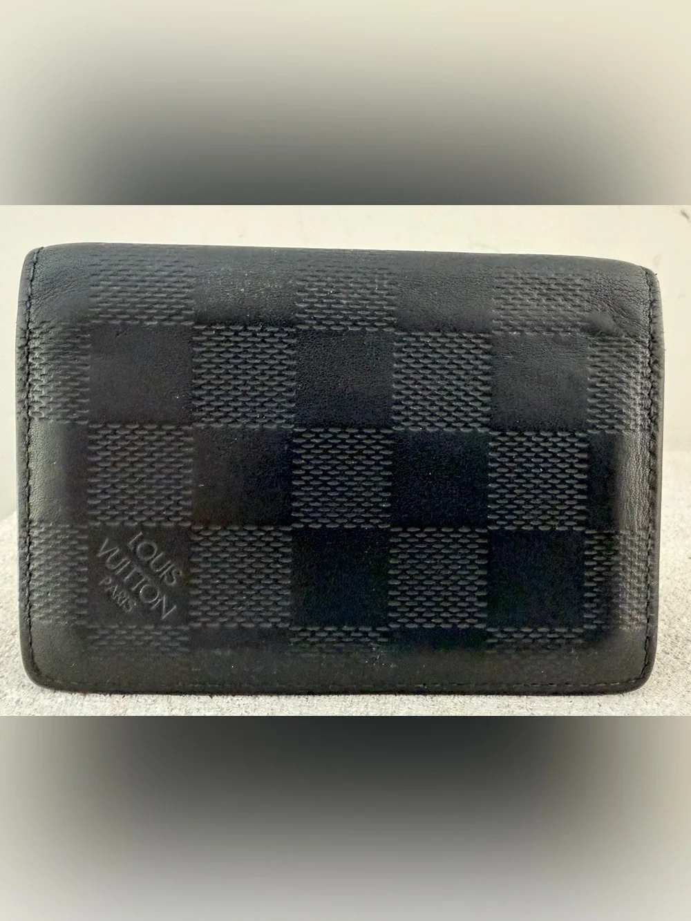 LOUIS VUITTON Damier Infini Pocket Organizer Black N63197